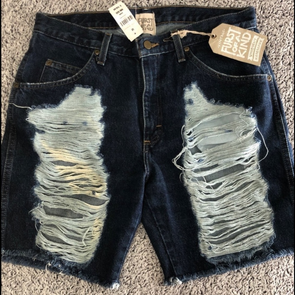 LF Furst Of A Kind Distressed Shorts